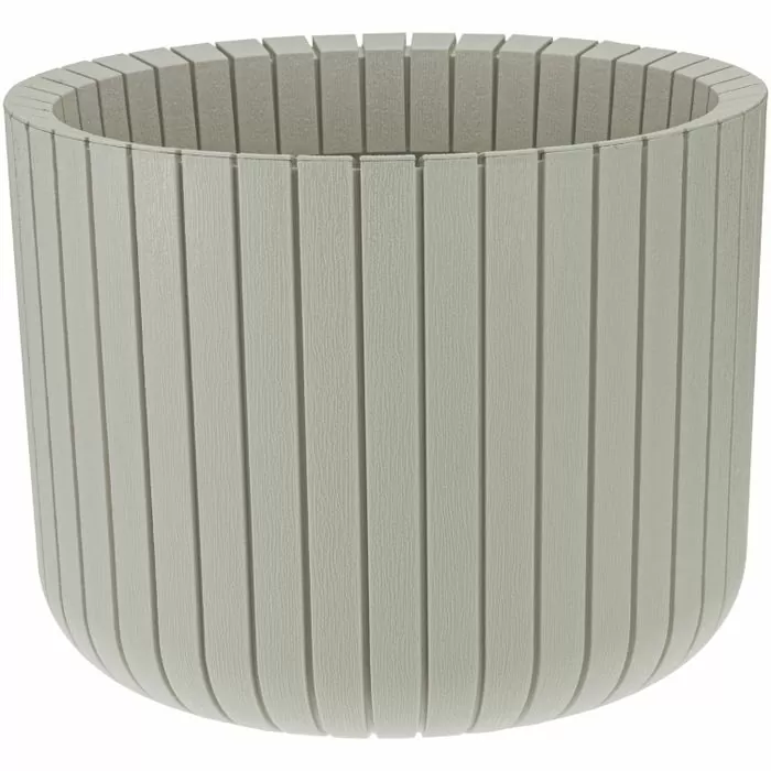 Кашпо ШАТО (D250мм H200мм 8л (белый ротанг) 037944.)