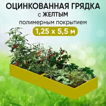 Грядка желтая (1,25 х 5,5)