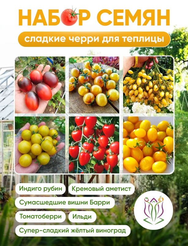 Набор семян "Сладкие черри для теплицы 3"